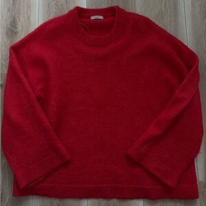 Gina Tricot Cozy Red Crewneck Sweater